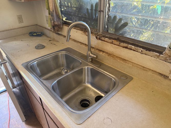 Installed new sink