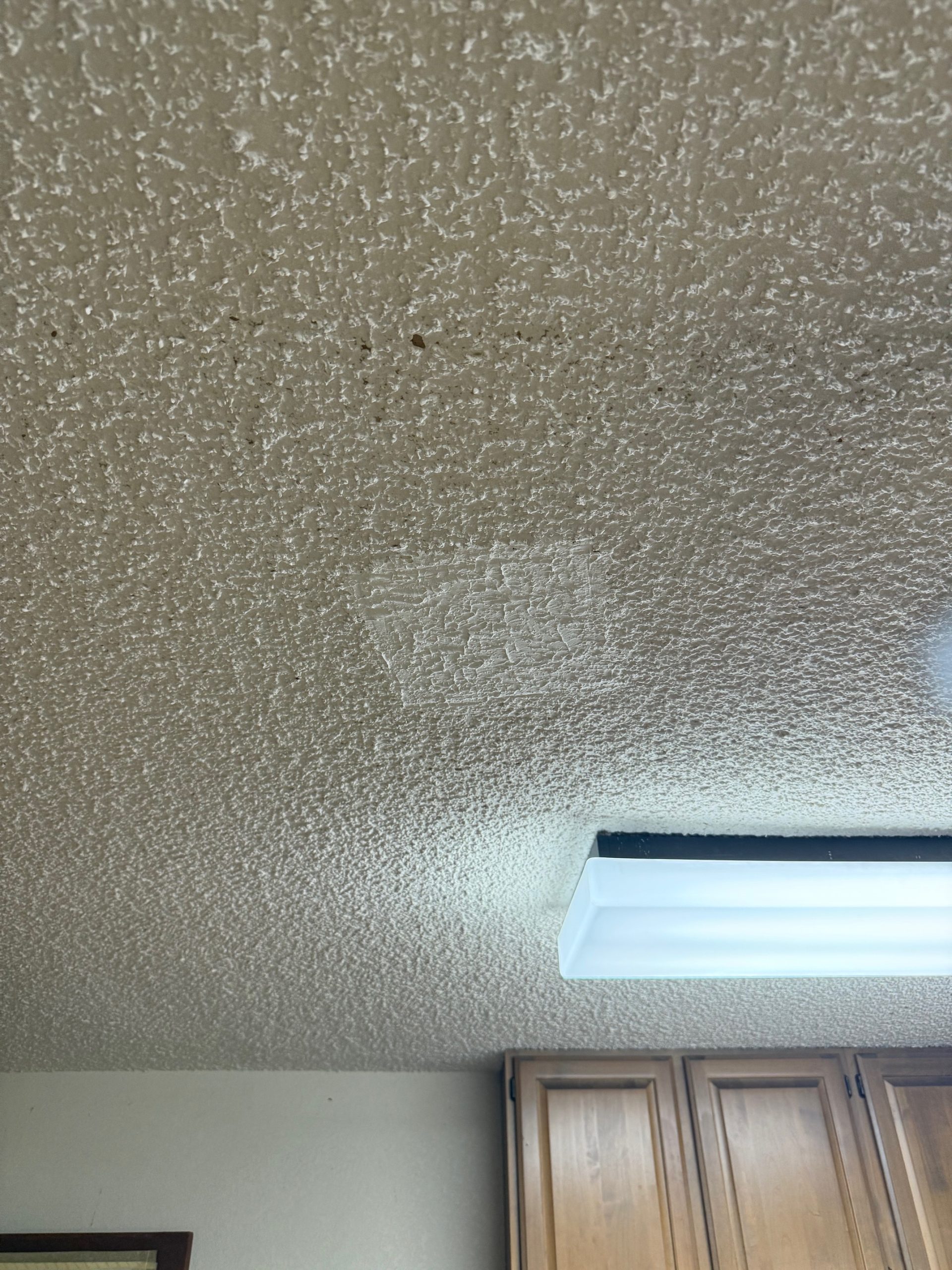 finished patching the ceiling